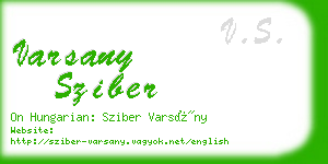 varsany sziber business card